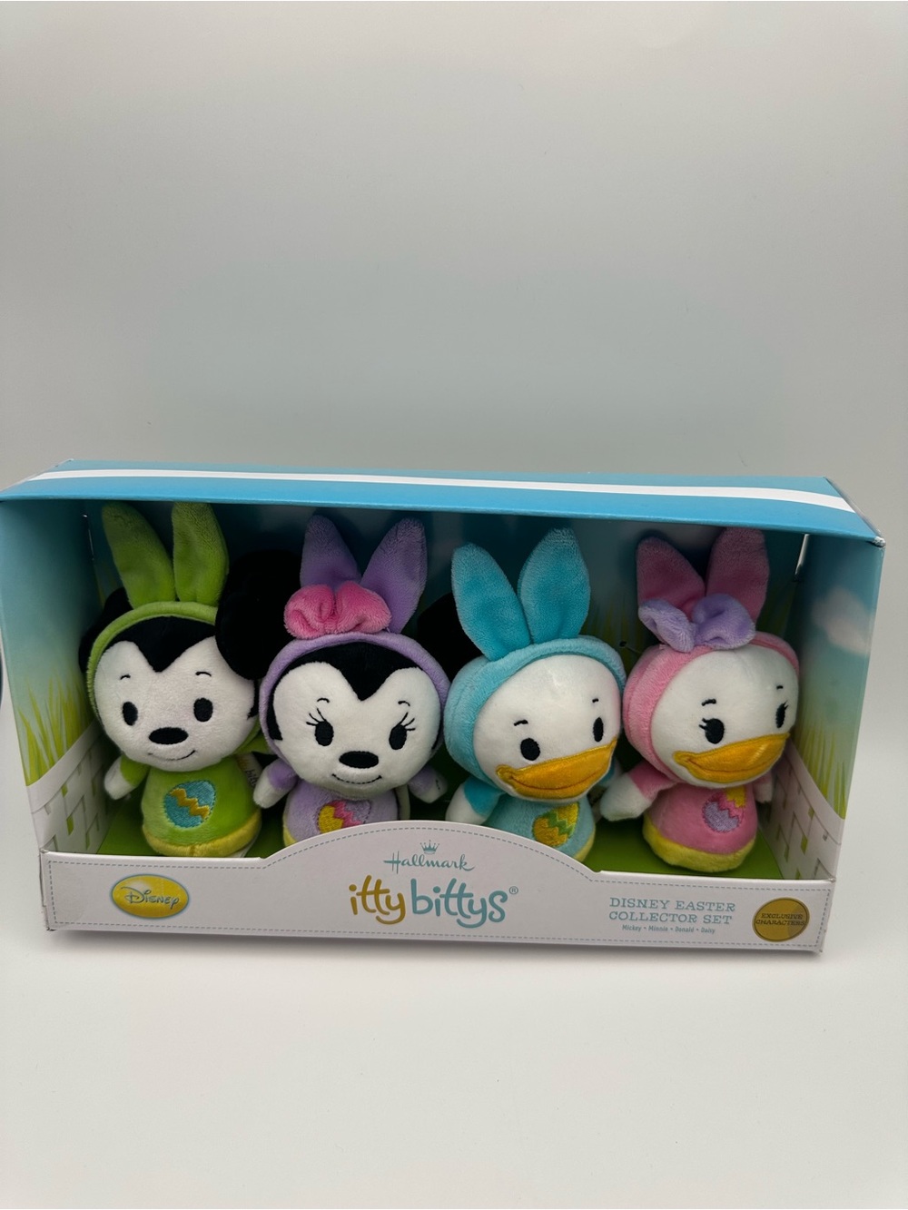 Hallmark itty bittys Pastel Disney Easter Plush Set - Green, Purple, Blue, Pink